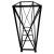 Metal Neoclassical French Directoire Style Black Iron Magazine Holder For Sale - Image 7 of 9
