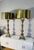 Brass Antique Palatial Baroque Style Brass Lamps With Brass Shades - a Pair For Sale - Image 8 of 12