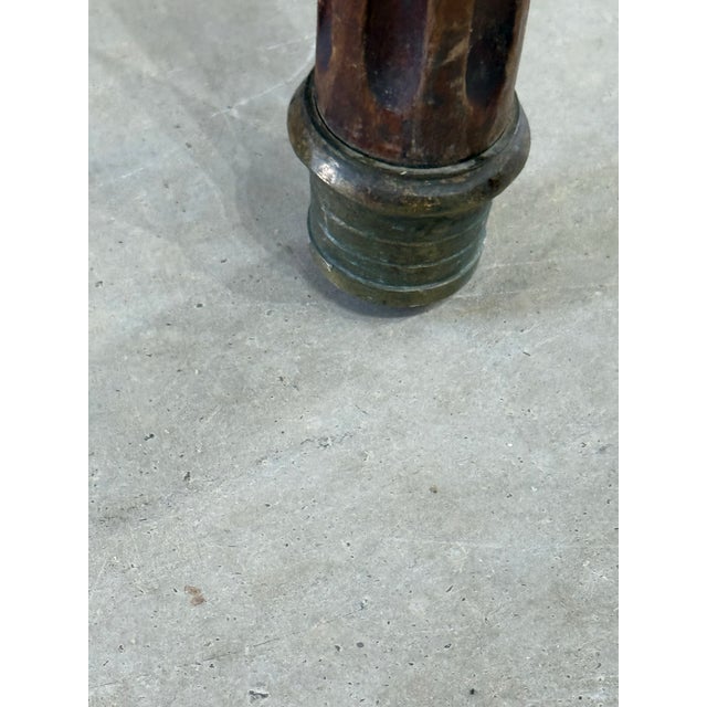 French Antique Louis XVI Mahogany Bouillotte Side Table For Sale - Image 4 of 12