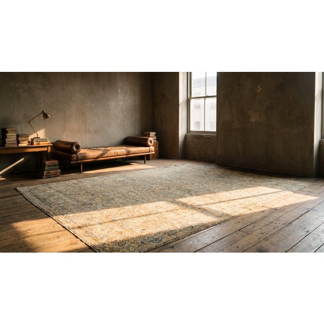 Early 20th Century Persian Kirman Carpet ( 9'10" x 17' - 300 x 518 ) For Sale - Image 10 of 10