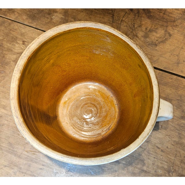Beige French "Confit" Crock With Handle For Sale - Image 8 of 12