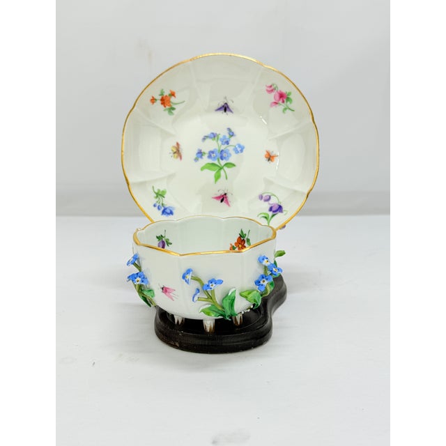 Meissen, Germany, late 19th to early 20th century Hard-paste porcelain, hand-painted with polychrome enamels and gilt...