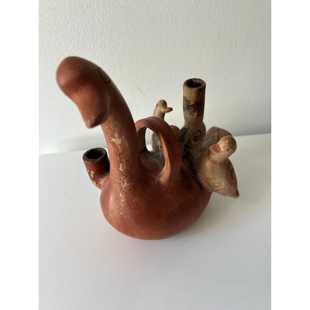 1970s 1970s Heron Martinez Pottery-Mexican Folk Art Bird Candelabra For Sale - Image 5 of 10