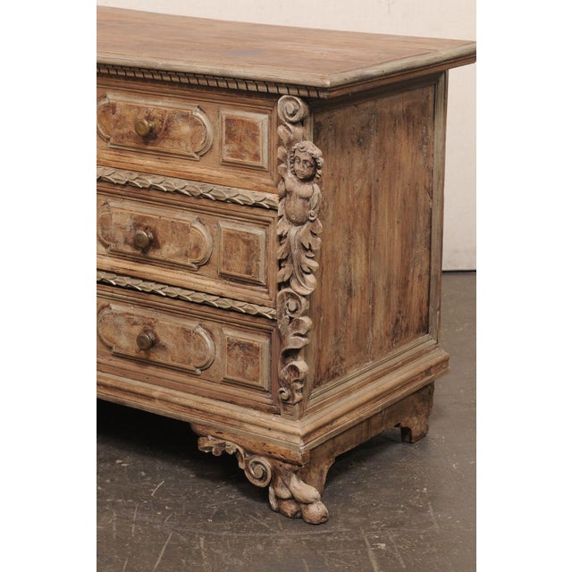 18th Century Italian Richly Carved Period Baroque Chest For Sale - Image 10 of 13