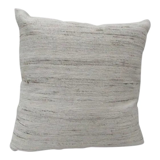 Gray Turkish Kilim Pillow For Sale