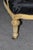 Wood Pair Napoleonic Painted and Carved Armchairs For Sale - Image 7 of 8