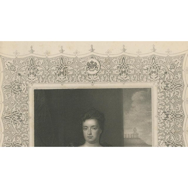 Antique Portrait of Queen Anne, 1850 For Sale - Image 6 of 9