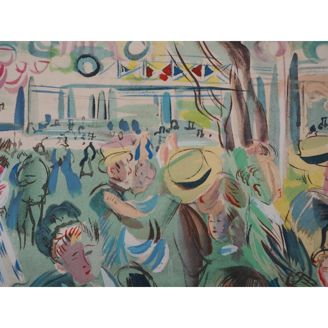 Raoul Dufy, Ball at the Moulin de la Galette, 1953, Original Lithograph For Sale - Image 8 of 9