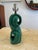 Art Deco 1940s Sculptural Green Glazed Ceramic Lamp – Late Art Deco Design For Sale - Image 3 of 9