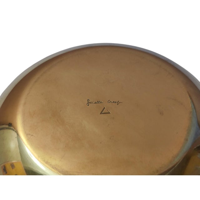 Antivento Ashtray with Brass Lid by Gabriella Crespi, Italy, 1960s For Sale - Image 11 of 17