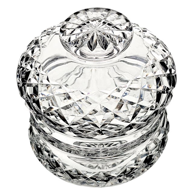 Traditional Vintage Galway Crystal Covered Dish - Hand Cut - 5.5" Ireland For Sale - Image 3 of 10