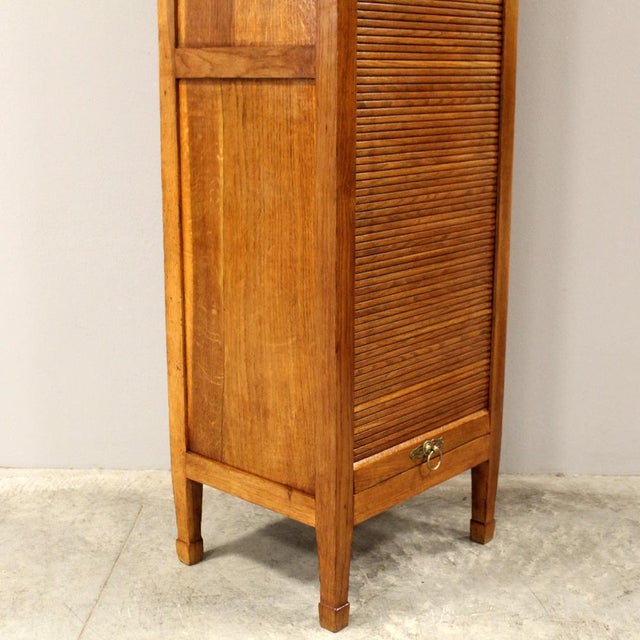 Vintage Filing Cabinet in Oak, 1920s For Sale - Image 12 of 16