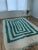 Contemporary Teal Green Wool Moroccan Beni Ourain Rug For Sale - Image 16 of 17