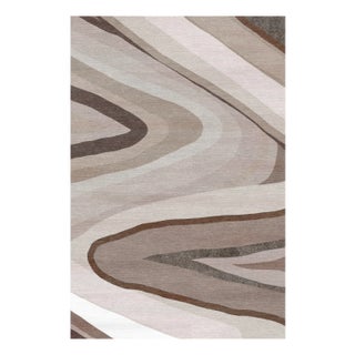Stone Brown Rug by Giulio Brambilla for Malcusa For Sale