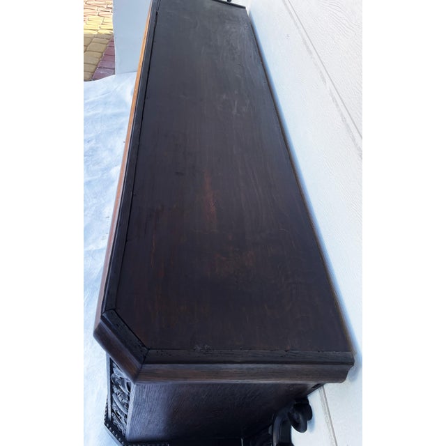 Antique Carved European Buffet from Befos, 1900 For Sale - Image 15 of 18