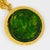 1970s Pauline Rader Gilded Necklace with Green Bakelite Centaur Pendant For Sale - Image 5 of 12