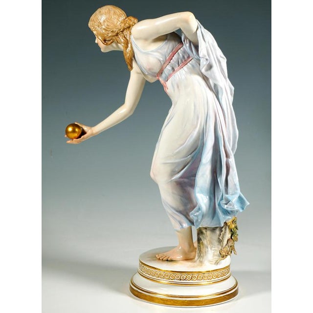 Art Nouveau Figurine by Walter Schott for Meissen, 1890s For Sale - Image 4 of 7