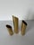 Mid-Century Modern Mid Century Modern Danish Brass Cylinder Candle Holders – Set of 3 For Sale - Image 3 of 10