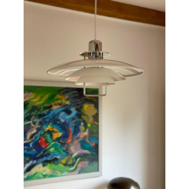 Vintage Space Age Swedish Pendant Light from Belid, 1960s / 70s For Sale - Image 4 of 11