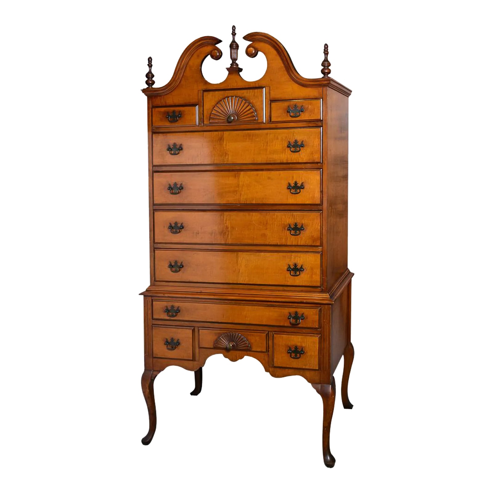 C.1930 American Maple Chest on Stand | Chairish