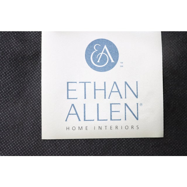 Wood Ethan Allen Toile Lolling Chair For Sale - Image 7 of 10