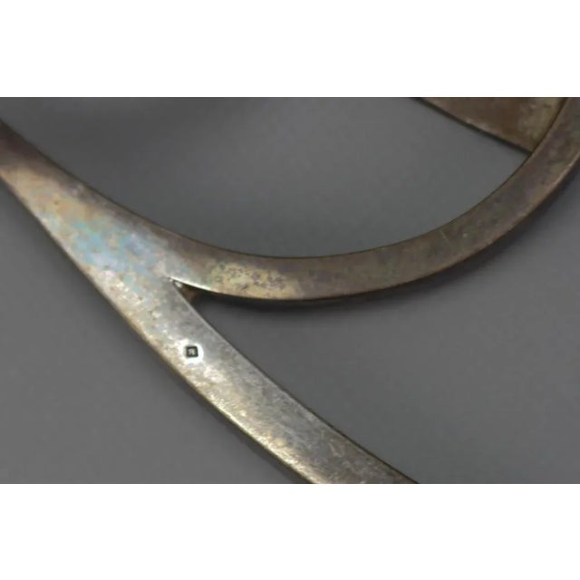 Art Deco French Silvered Brass Bottle Holder For Sale - Image 12 of 18