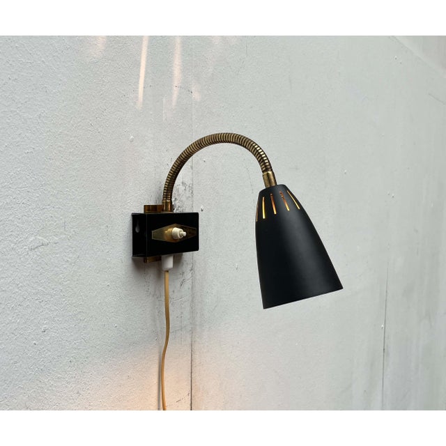 Mid-Century Modern Gooseneck Wall Lamp from Aris, Finland, 1950s For Sale - Image 17 of 18