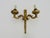 Metal Empire Style Double-Light Bronze Wall Sconce, 1960s For Sale - Image 7 of 9