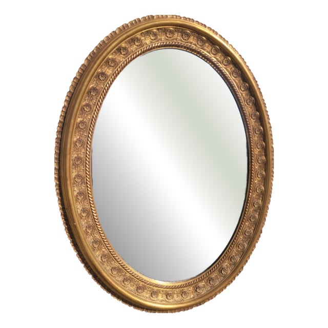 Baroque Style Mirror with Gilt Frame, 1960s For Sale