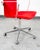 1960s Mid Century Modern Office Chair Red Swivel Work Armchair Arne Jacobsen Suede MCM For Sale - Image 5 of 12
