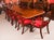 Vintage Twin Pillar Flame Mahogany Dining Table by W. Tillman, 1980s For Sale - Image 4 of 16