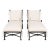 Modern Patio Chaise Lounges- Pair For Sale