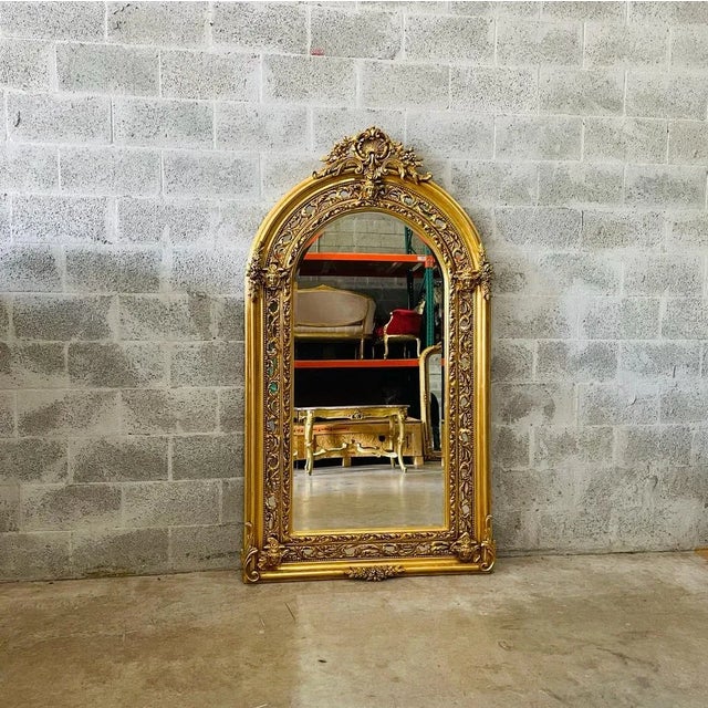 Vintage French Mirror Baroque Mirror For Sale - Image 11 of 11