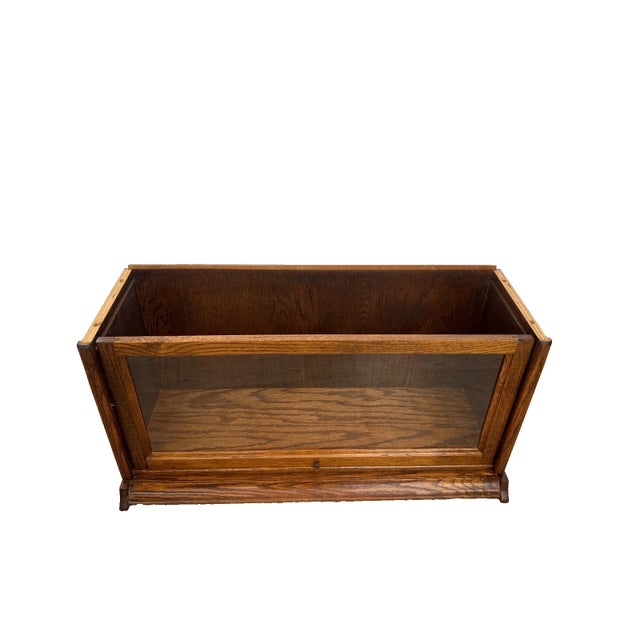 Arts & Crafts Vintage Sectional Bookcase Lawyer Barrister Storage Case Four Stacking Shelves For Sale - Image 3 of 15