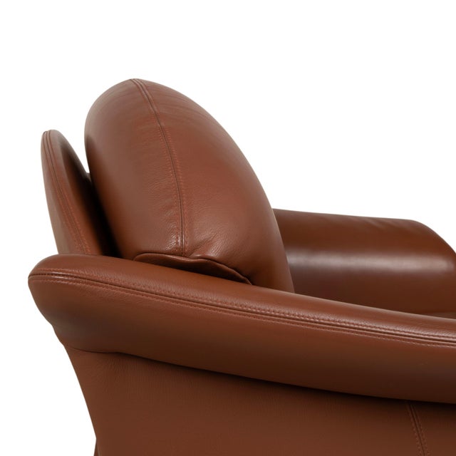 Animal Skin Club Chair in Leather from Walter Knoll For Sale - Image 7 of 14