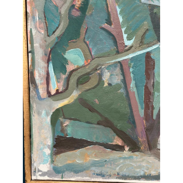 Thure Lindskoog, Forest, 1960s, Oil Painting on Canvas, Framed For Sale - Image 6 of 16