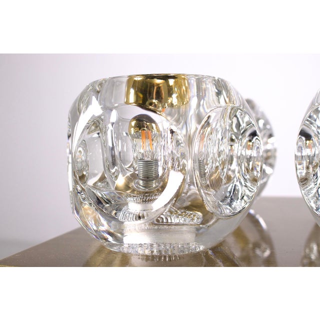 1970s Ice Cube Brass Ceiling Light from Peill & Putzler, 1970s For Sale - Image 5 of 8