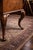 Late 20th Century Queen Anne Style Burl Wood Executive Desk With Tooled Leather Writing Surface For Sale - Image 9 of 9