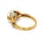 Mid 20th Century Carrera y Carrera Diamond Pearl Claw Ring 18K Yellow Gold Size 6.5 For Sale In Miami - Image 6 of 10