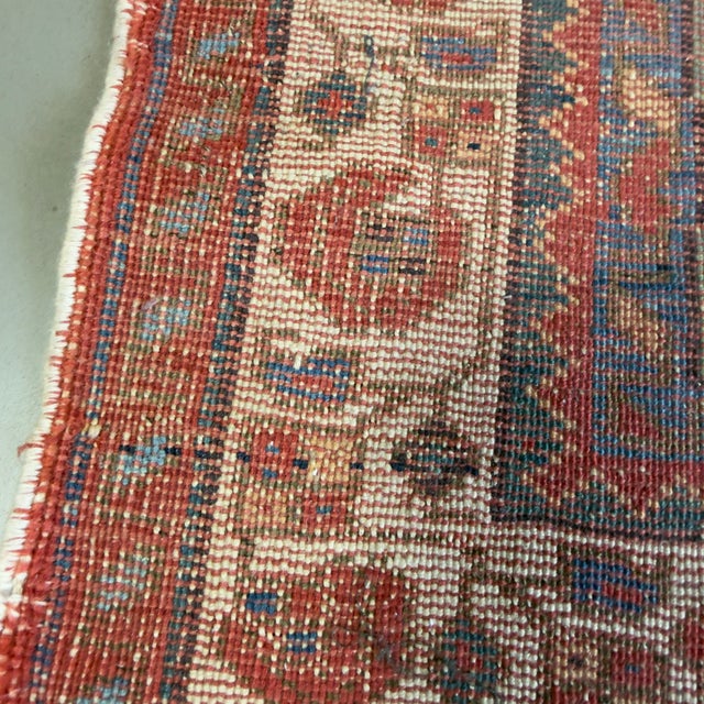 Seraband Rug with Geometric Boteh Motif, 1800s For Sale - Image 5 of 10