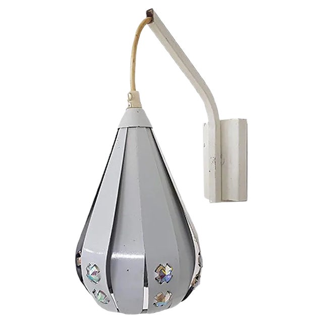 White Wall Lamp by Werner Schou, 1960s For Sale