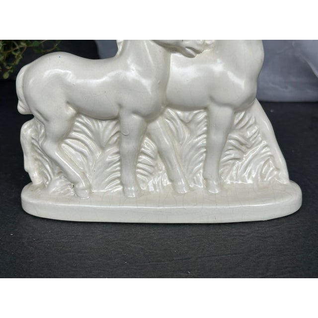 Art Deco German Ceramic Horse Figurine For Sale - Image 9 of 13