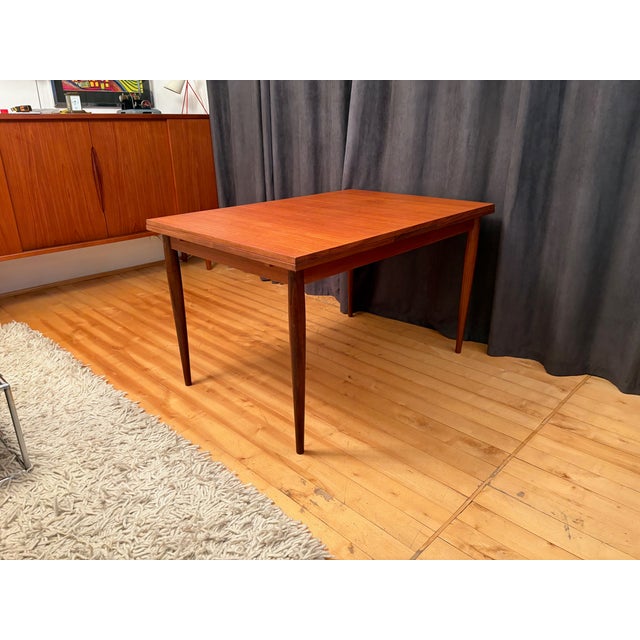Brown Large German Teak Table from Lübke, 1960s For Sale - Image 8 of 16