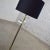 Vintage Mid-Century Modern Art Deco or Hollywood Regency Floor Lamp Lucite and Brass Plate Black Shade For Sale - Image 6 of 17