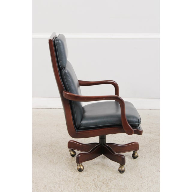 Hancock & Moore Hancock & Moore Leather Executive Desk Chair For Sale - Image 4 of 15
