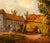French Farmyard Scene Oil on Canvas, 19th C. For Sale - Image 4 of 7