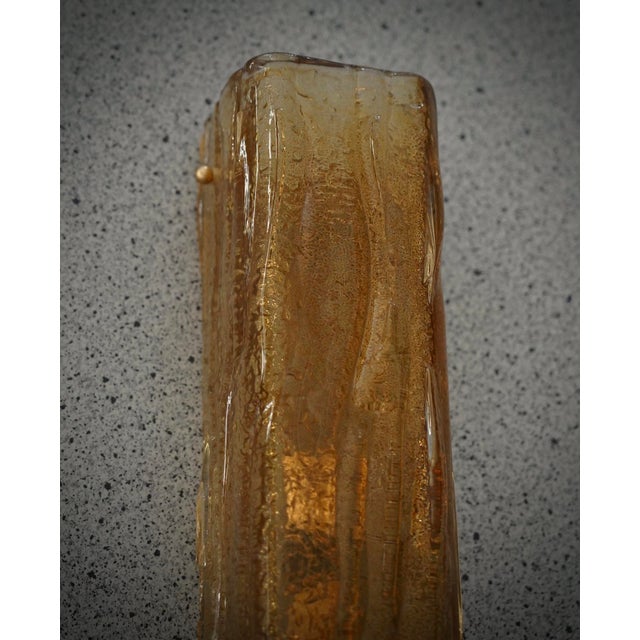 2000 - 2009 Murano Art Glass Orange Color Wall Light, 2000 For Sale - Image 5 of 10