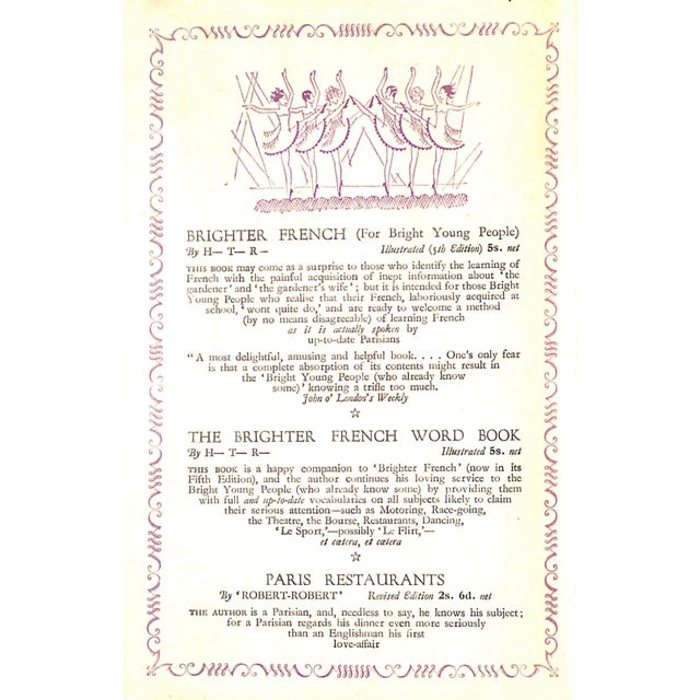 "Paris and Parisians" 1929 Pollock, John For Sale In New York - Image 6 of 10