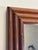 Mid 20th Century Vintage Hollywood Regency Embossed Faux Bamboo Wood Walnut Stained Wall Mirror For Sale - Image 5 of 11