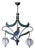 Nightingale Chandelier with Murano Glass Lanterns, 1980s For Sale